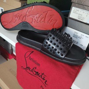 Authentic Christian Louboutin Spiked Slides